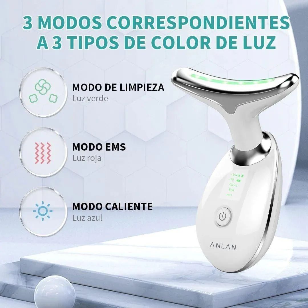 MASAJEADOR FACIL REJUVENECEDOR LED Y VIDRADOR