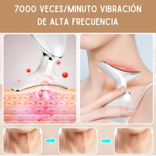 MASAJEADOR FACIL REJUVENECEDOR LED Y VIDRADOR