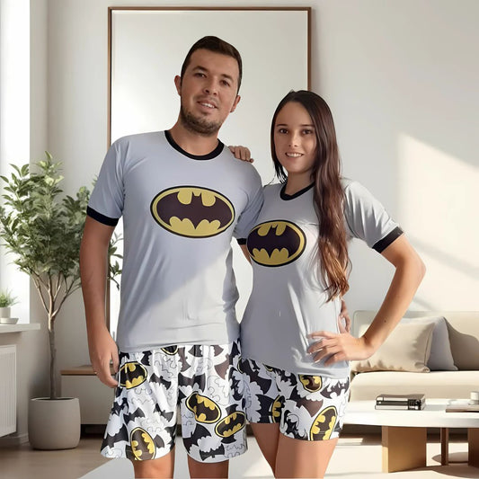 PIJAMA BATMAN GRIS CLARO